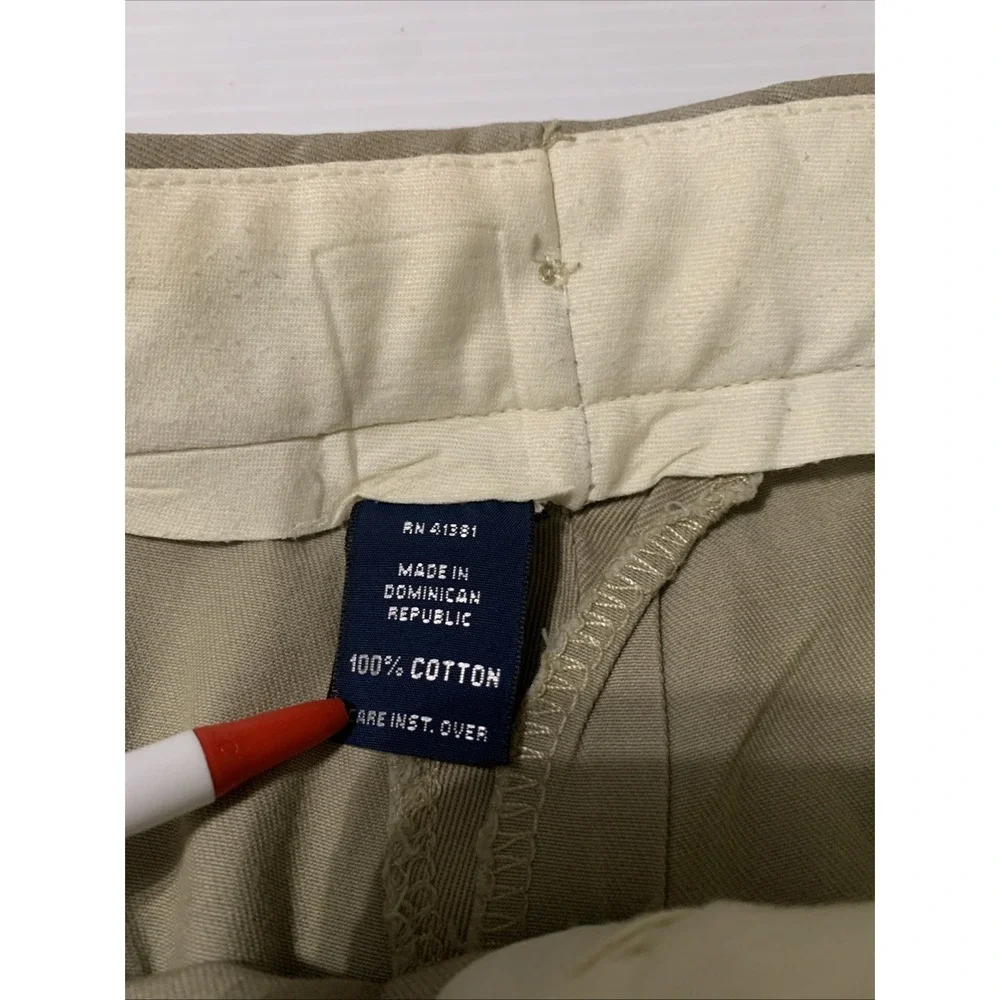 VINTAGE Polo Ralph Lauren Pants Mens 33x30 Double Pleated Chino Beige Preppy